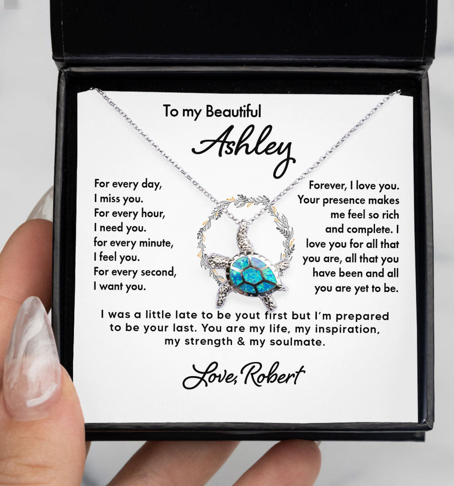 To My Wife Soulmate Girlfriend Necklace Gift - Forever I Love You - Custom Love Knot Necklace, Alluring Beauty, Valentine Gift LX003F