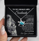 To my Wife Soulmate Necklace - Couple Lion I can't live without you Love  Knot, Alluring Beauty, Sunflower Necklace LX361D