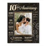 Tenth Wedding Anniversary Gift, 10th Anniversary Gift For Wife, 10th Anniversary Gift For Husband