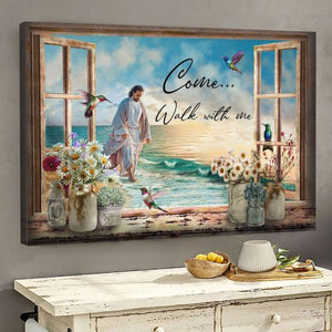 Come Walk With Me Jesus - Matte Canvas
