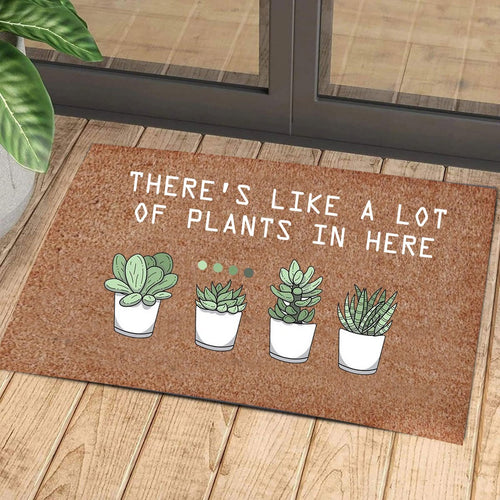 A Lot Of Plants In Here Doormat | Colorful | Size 8x27'' 24x36''