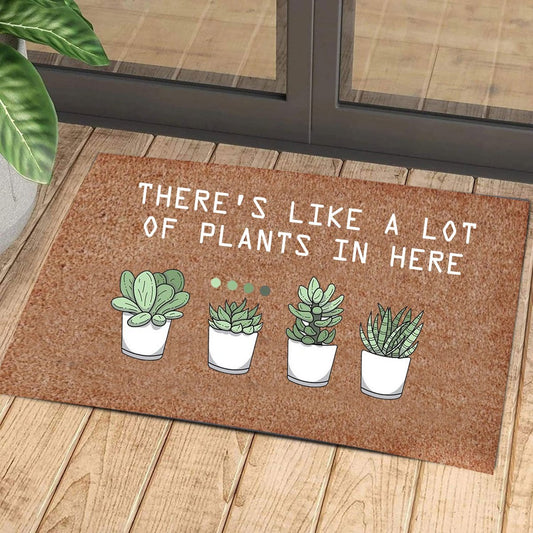 A Lot Of Plants In Here Doormat | Colorful | Size 8x27'' 24x36''