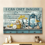 Vintage Painting Ocean Theme I Can Only Imagine Jesus - Matte Canvas