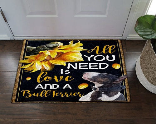 Love Bull Terrier Doormat