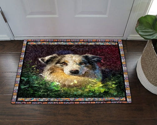 Border Collie Dog Doormat