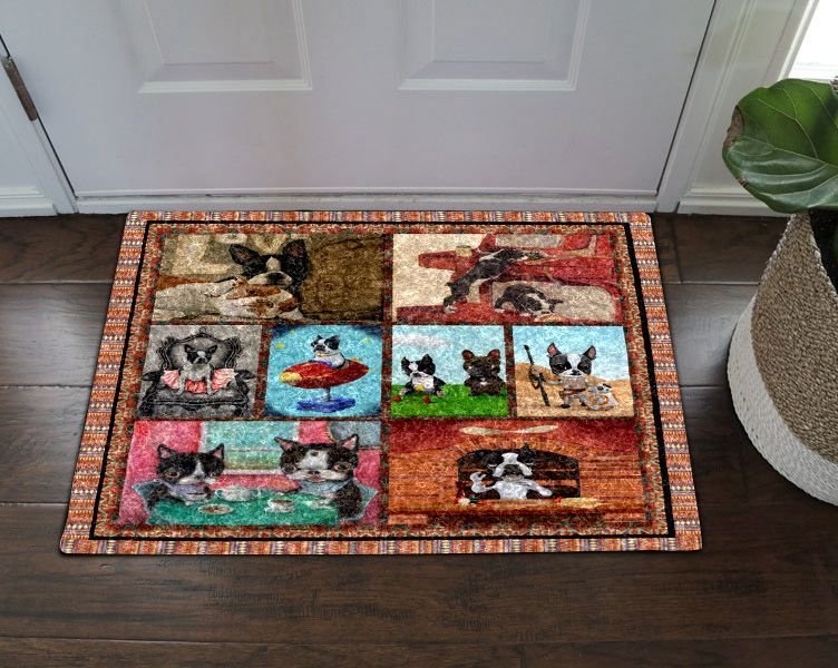 Boston Terrier Dog Doormat