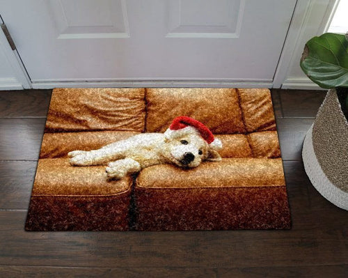 Golden Retriever Christmas Dog Doormat