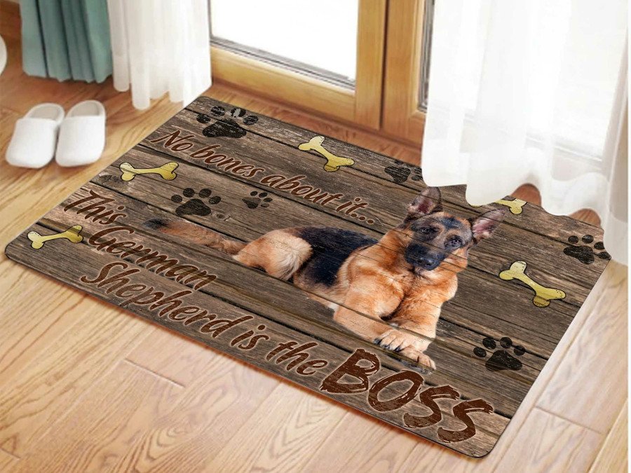 This German Shepherd Is The Boss Doormat