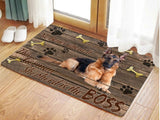 This German Shepherd Is The Boss Doormat