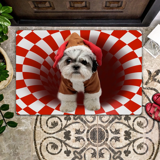 Shih Tzu Christmas Doormat