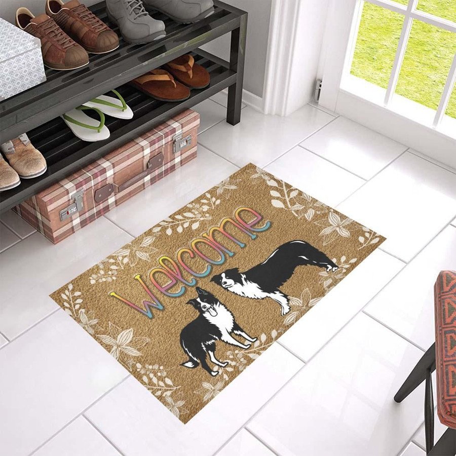Border Collie Welcome Doormat