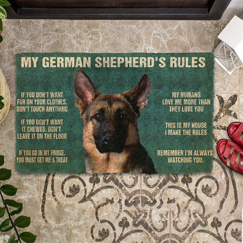 My German Shepherds Rules Doormat