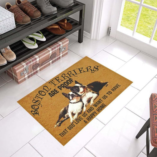 Boston Terrier Are Proof Doormat