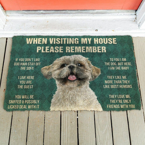 Shih Tzu House Rules Doormat
