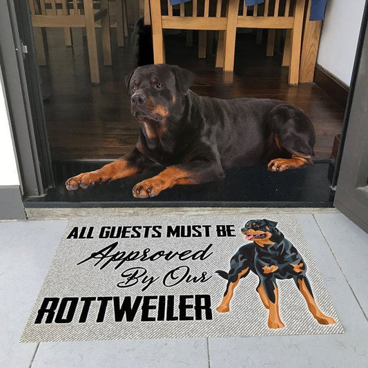 Rottweiler Special Grey Rottweiler Doormat