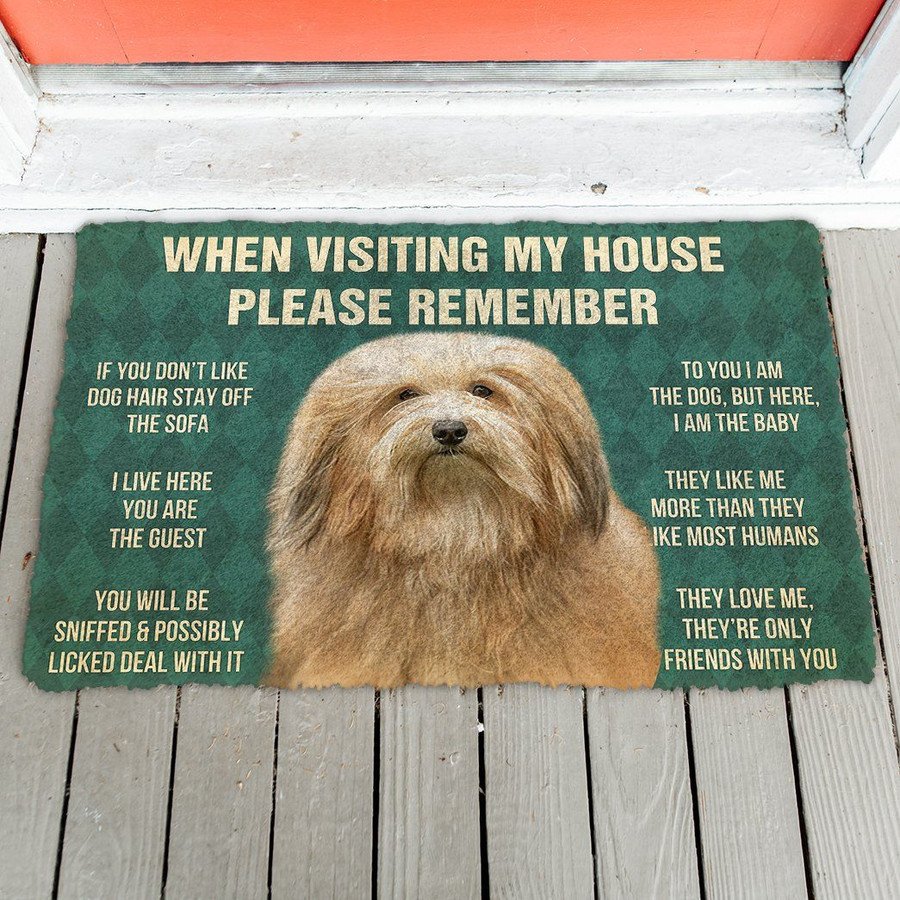 Havanese Dogs House Rules Doormat