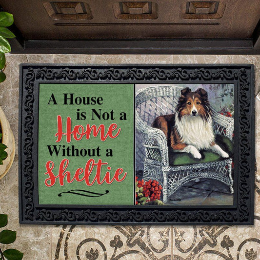 Shetland Sheepdog Patio Jewel Doormat