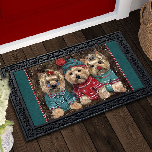 Yorkshire Terrier Elves Doormat