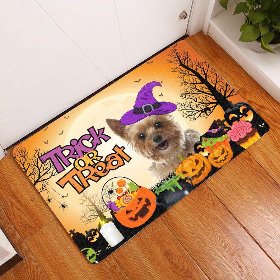 Yorkshire Terrier Halloween Dog Doormat