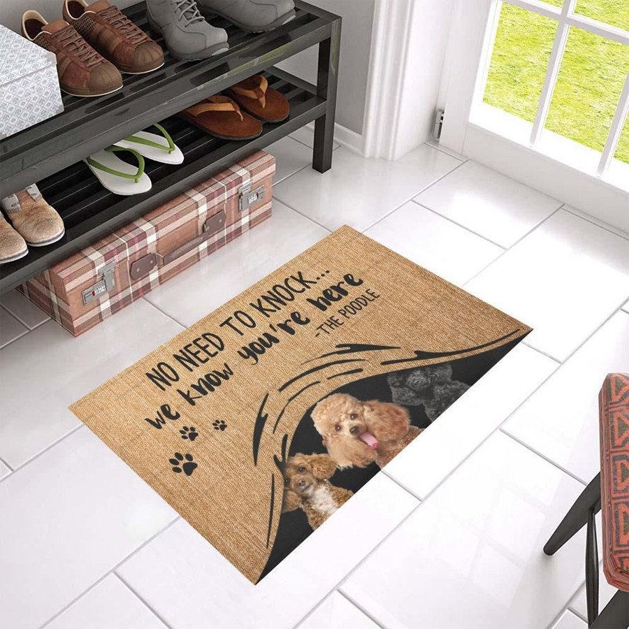 Poodle We Know Doormat