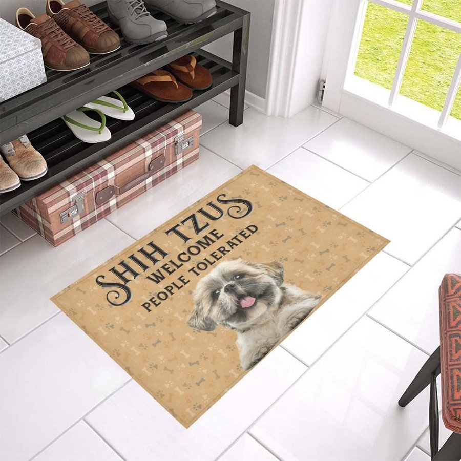 Shih Tzu Welcomes Doormat