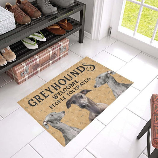 Greyhound Welcomes Doormat