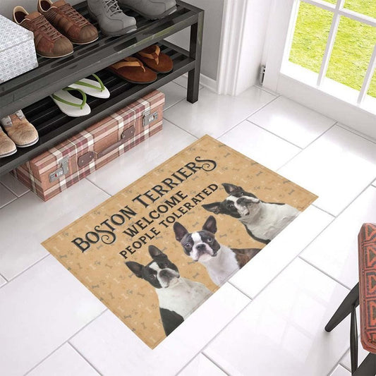 Boston Terriers Welcomes Doormat