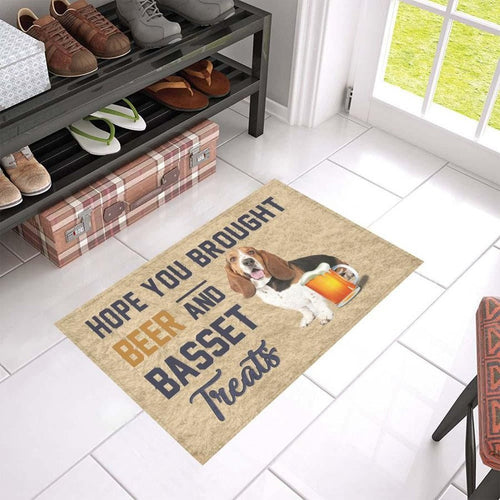 Basset Hound Beer Doormat