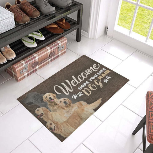 Golden Retrievers Hair Doormat