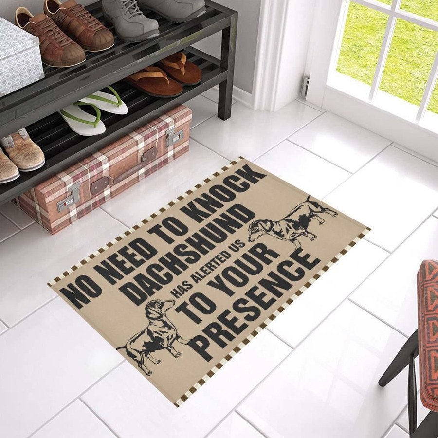 Dachshund Knock Doormat