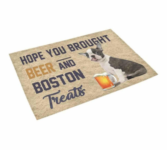 Boston Terrier Anbeer Doormat