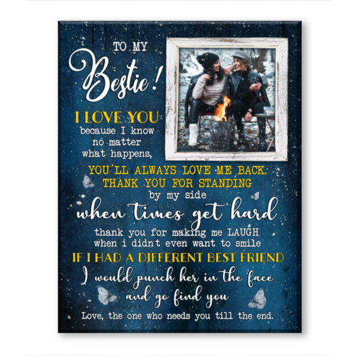 Custom Best Friend Gifts, Friend Photo Gift, Christmas Presents For Best Friends