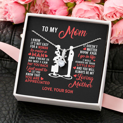 Necklace Gift for Mom - To My Mom You Are Appreciated, Gift Idea for Son, Daughter, Necklace for Birthday, Mother's Day Alluring Beauty Necklace XL052B - TGV