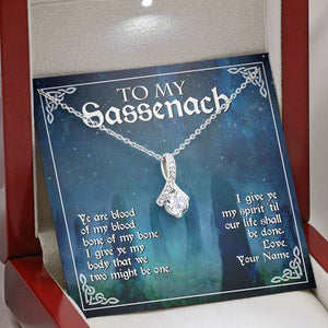 Outlander Novel Film To My Sassenach Necklace Personalized Love Knot Necklace, Alluring Necklace, Dragonfly Necklace - 336A - TGV