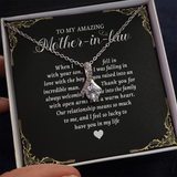To My Amazing Mother In Law Necklace - I feel so lucky to have you in my life, Gift for Mother In Law, Mother's Day Gift, Alluring Beauty Necklace - TGV