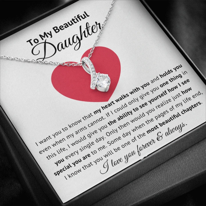 To My Beautiful Daughter - How Special You Are - Alluring Beauty Necklace - TGV