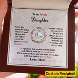 To My Lovely Daughter Granddaughter Necklace Gift You Are The Most Beautiful Chapters - Love Knot, Alluring Beauty Necklace from Mom Grandma 004A - TGV