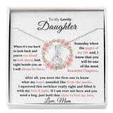 To My Lovely Daughter - My Heart Sounded Like From The Inside - Alluring Necklace - TGV
