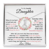 To My Lovely Daughter - My Heart Sounded Like From The Inside - Alluring Necklace - TGV