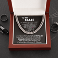 To My Man Necklace - My dreams came true the day I met you Cuban Link Chain Necklace XL007H - TGV