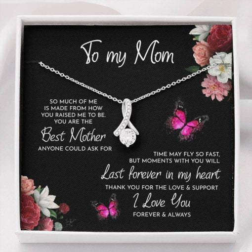 To My Mom Necklace Thank You For The Love And Support Alluring Beauty Necklace XL346A - TGV