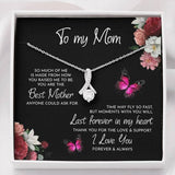 To My Mom Necklace Thank You For The Love And Support Alluring Beauty Necklace XL346A - TGV