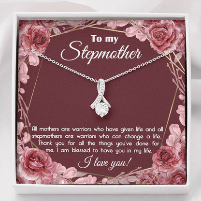 To My StepMother I am blessed to have you in my life Alluring Beauty Necklace XL045E - TGV