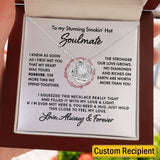 To My Wife Soulmate Girlfriend Necklace Gift I Promise You Will Never Have To Face Them Alone Love Knot Necklace, Alluring Beauty, Sunflower Necklace Gift 003B - TGV