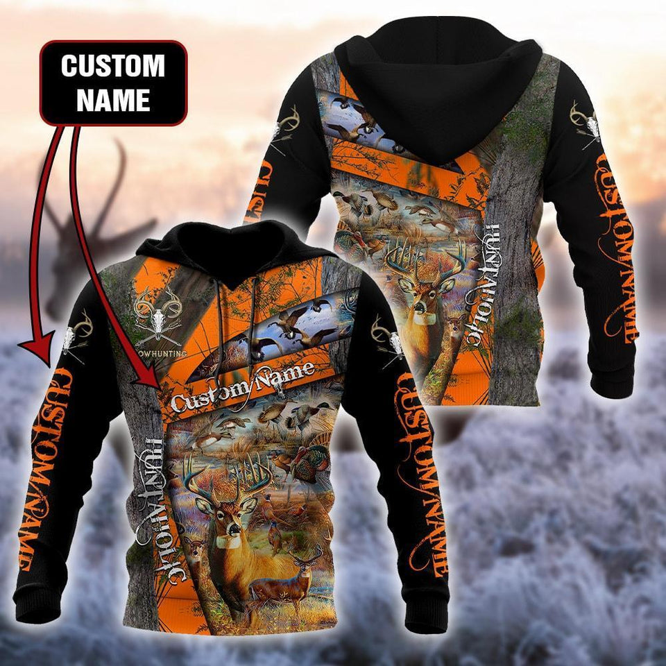 Hunting Gifts Deer Hunting Gifts Hunting Deer Personalized US Unisex Size Hoodie
