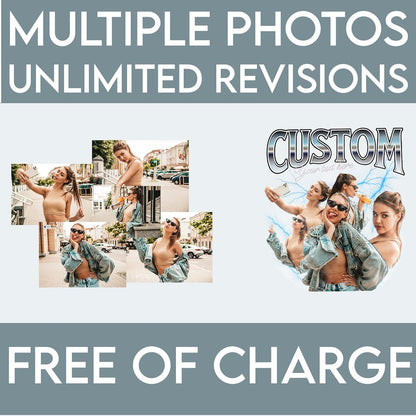 Custom Bootleg Rap Tee, Bootleg Rap T-Shirt, Retro Graphic Shirt, Custom Photo Shirts, Insert Your Design, Family Girlfriend Birthday Gift