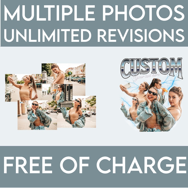 Custom Bootleg Rap Tee, Shirt with Face Photo Vintage T Shirts, Your Own Picture Idea, Personalized Birthday Gift, Girlfriend, Boyfriend Tee