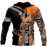 Hunting Gifts Deer Hunting Gifts Deer Hunting All Over Printed US Unisex Size Hoodie