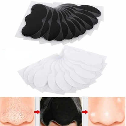 10 PCS Nose Blackhead Remover Mask - Deep Cleansing, Pore Shrinkage, and Acne Treatment with Clean Strips for Skin Care