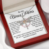 To My Bonus Mom Necklace Gift - Life gave me the gift of you Love Knot, Alluring Beauty, Eternal Hope Necklace 070C - TGV